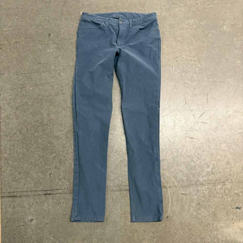 Lululemon ABC Pants Slim Fit Blue Gray 5 Pocket Trousers Mens 34x32 - Picture 4 of 10